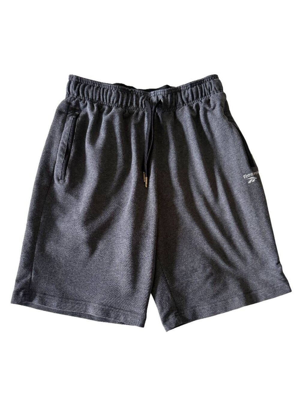 Reebok‎ Gray Zip Pocket Athletic Shorts